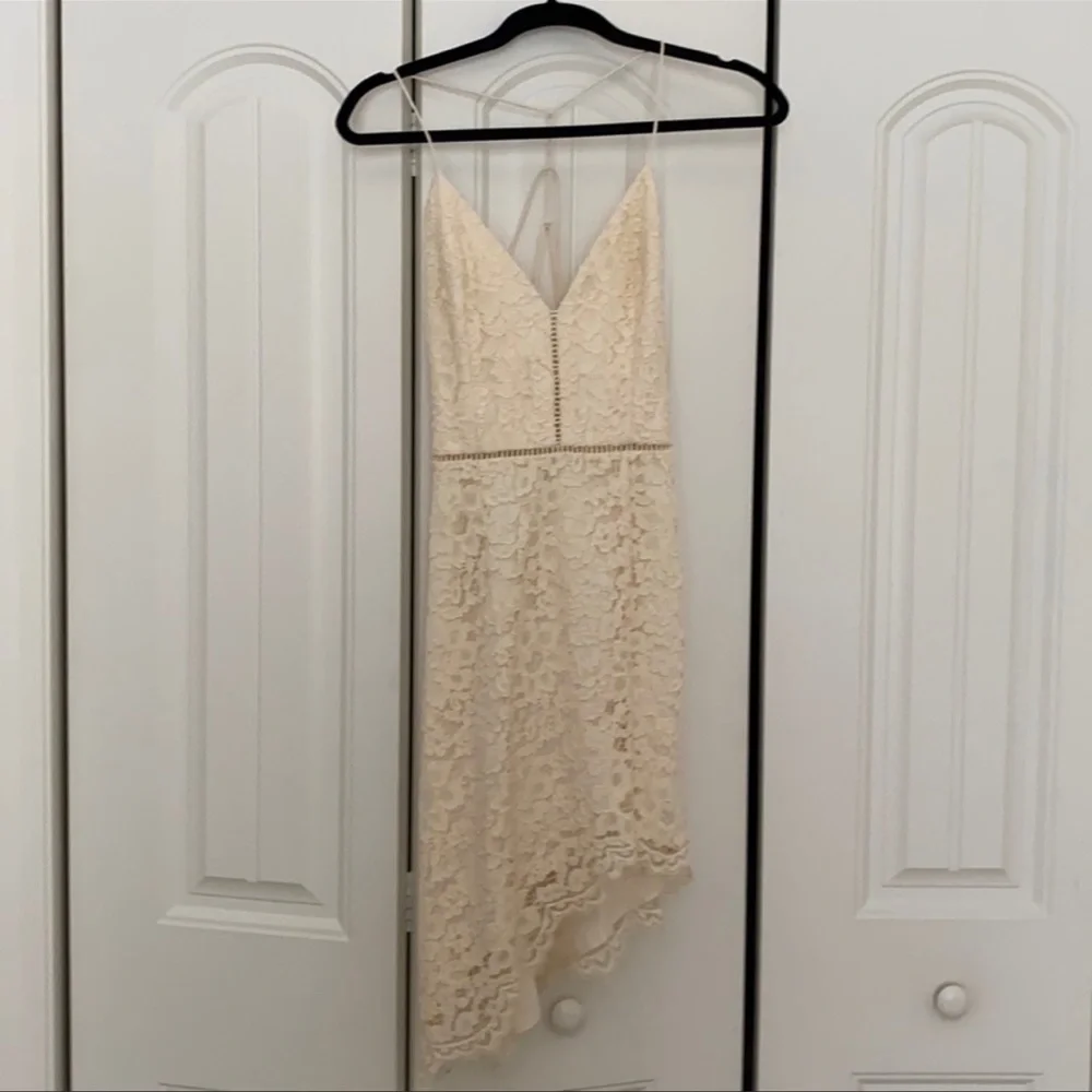 NWT Only Yours Asymmetrical Lace Dress by NBD - Picture 4 of 13